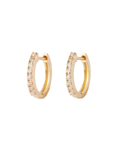 ダイヤラインフープピアス