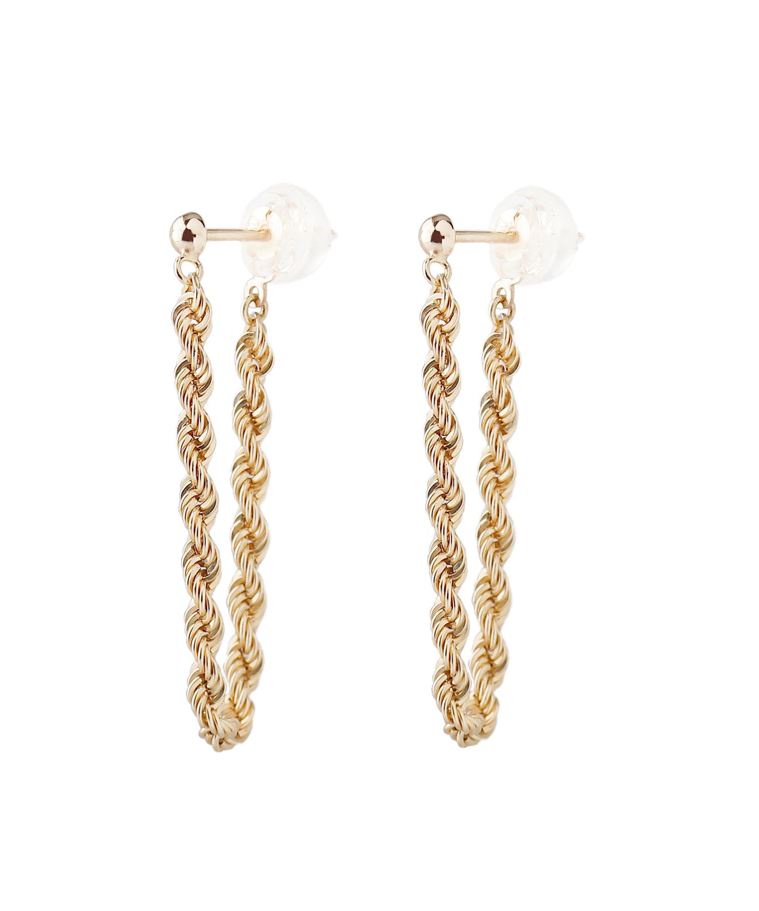 SIENA ROSE チェーンピアス　k10 SIENA ROSE】Signature・ロープチェーンピアス｜SANPO ONLINE(サンポー