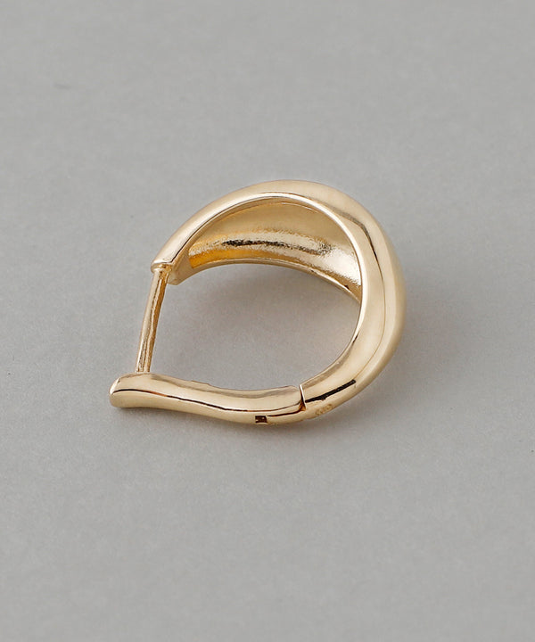 Drop Wide Snap Earrings