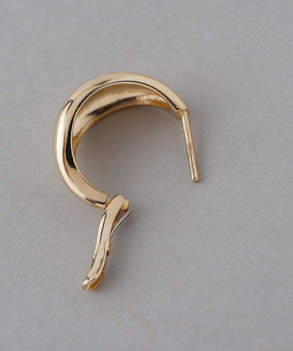 Drop Wide Snap Earrings
