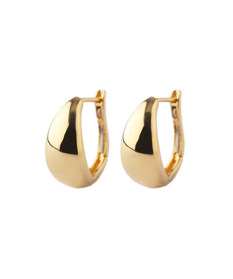Drop Wide Snap Earrings