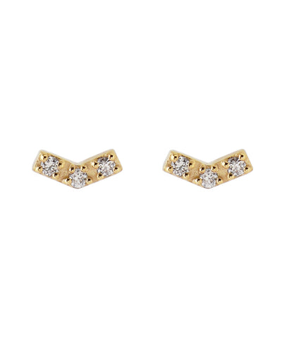petit・シャープラインダイヤピアス