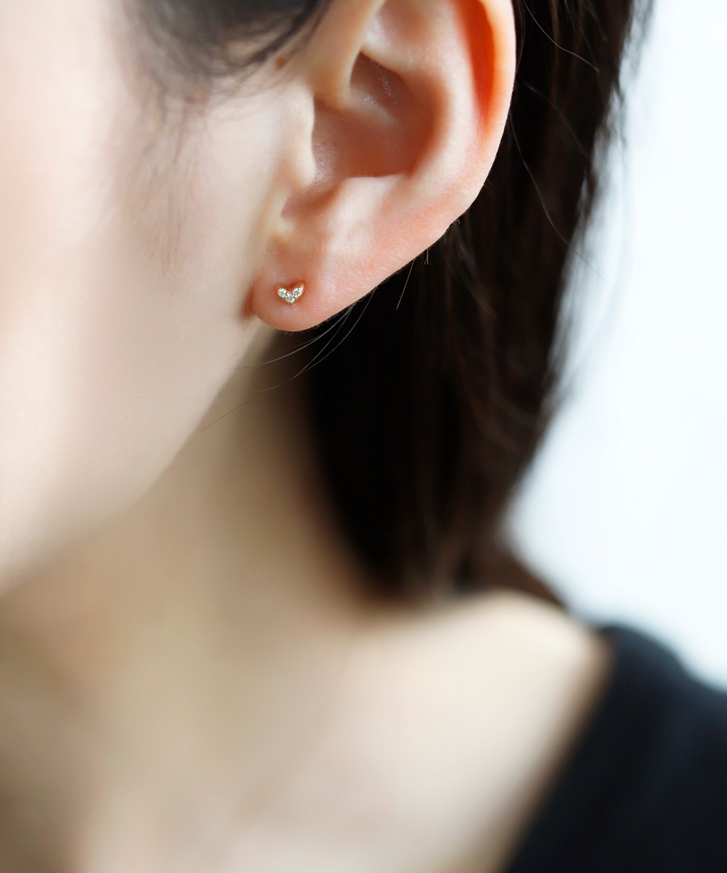 SIENA ROSE】petit・ハートダイヤピアス｜SANPO ONLINE(サンポー