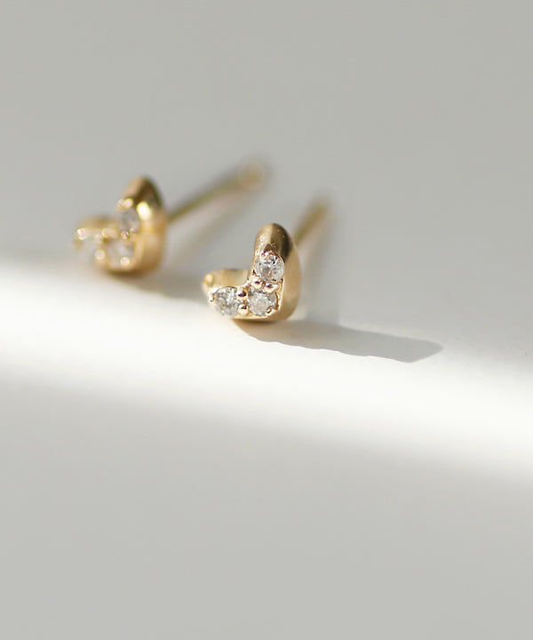 petit・ハートダイヤピアス