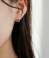 GEMSTONE・スクエアピアス