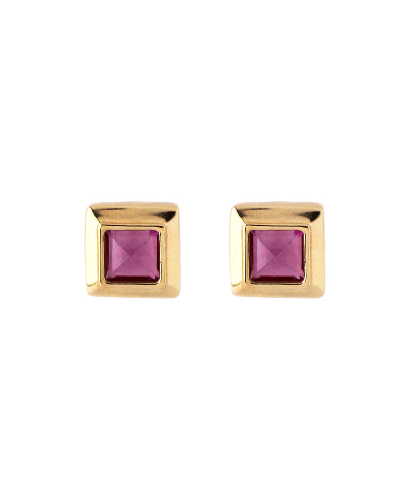 GEMSTONE・スクエアピアス