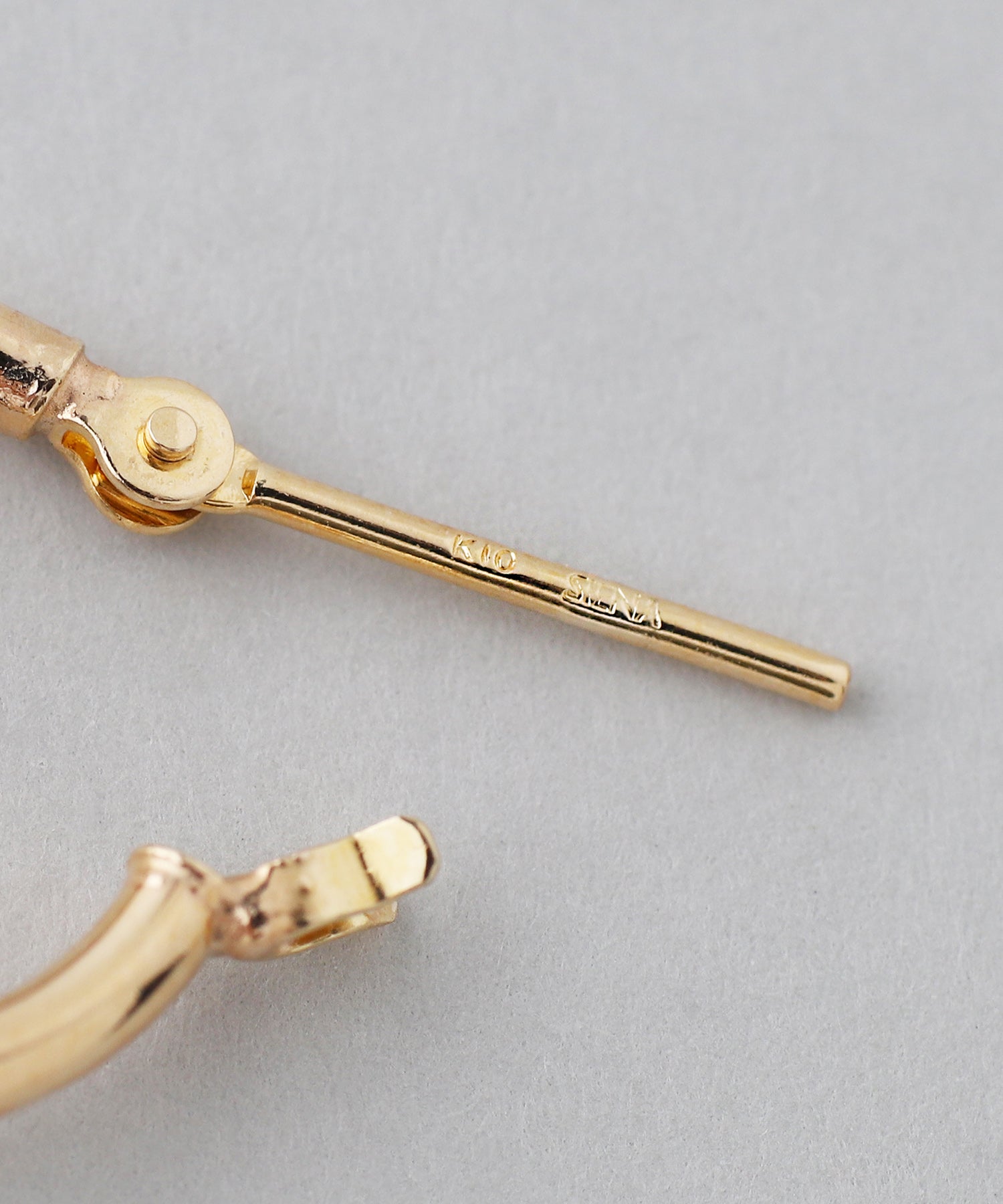 SIENAROSE】パイプフープパールピアス[L]｜アネモネ・シエナロゼ