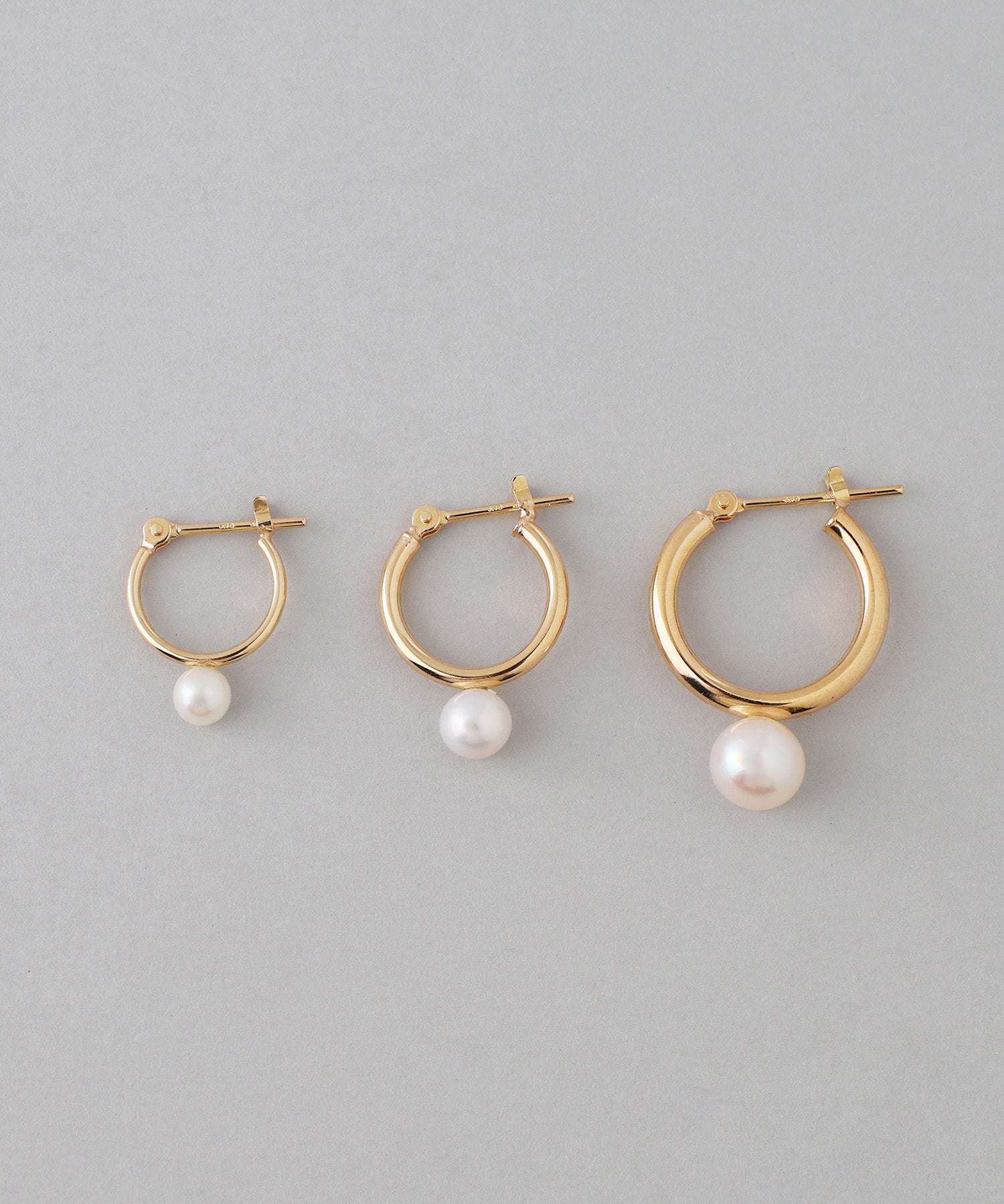 シエナロゼ 10Kパールピアス スリーパールの10金ピアス | シエナロゼ