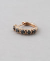 ROSETEN・ブラックダイヤスナップピアス[S]