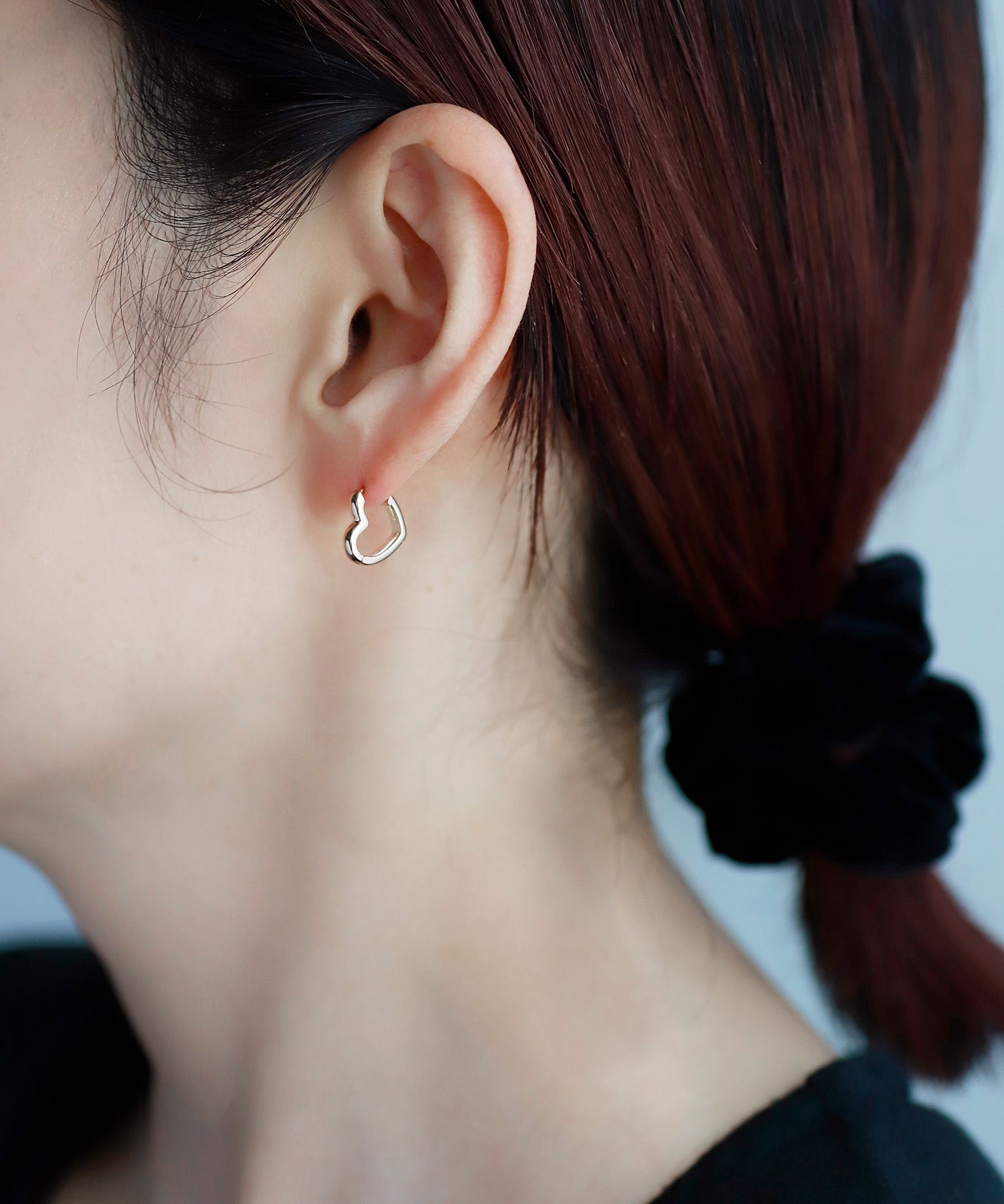 SIENAROSE】ハートスナップピアス｜アネモネ・シエナロゼ・ミミサン