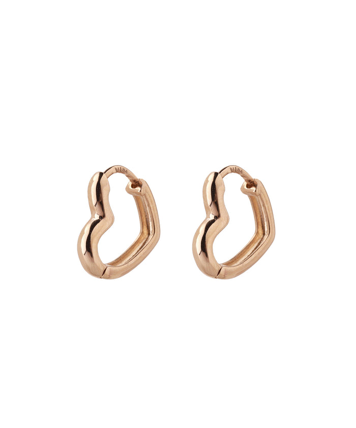 ROSETEN Heart Snap Earrings