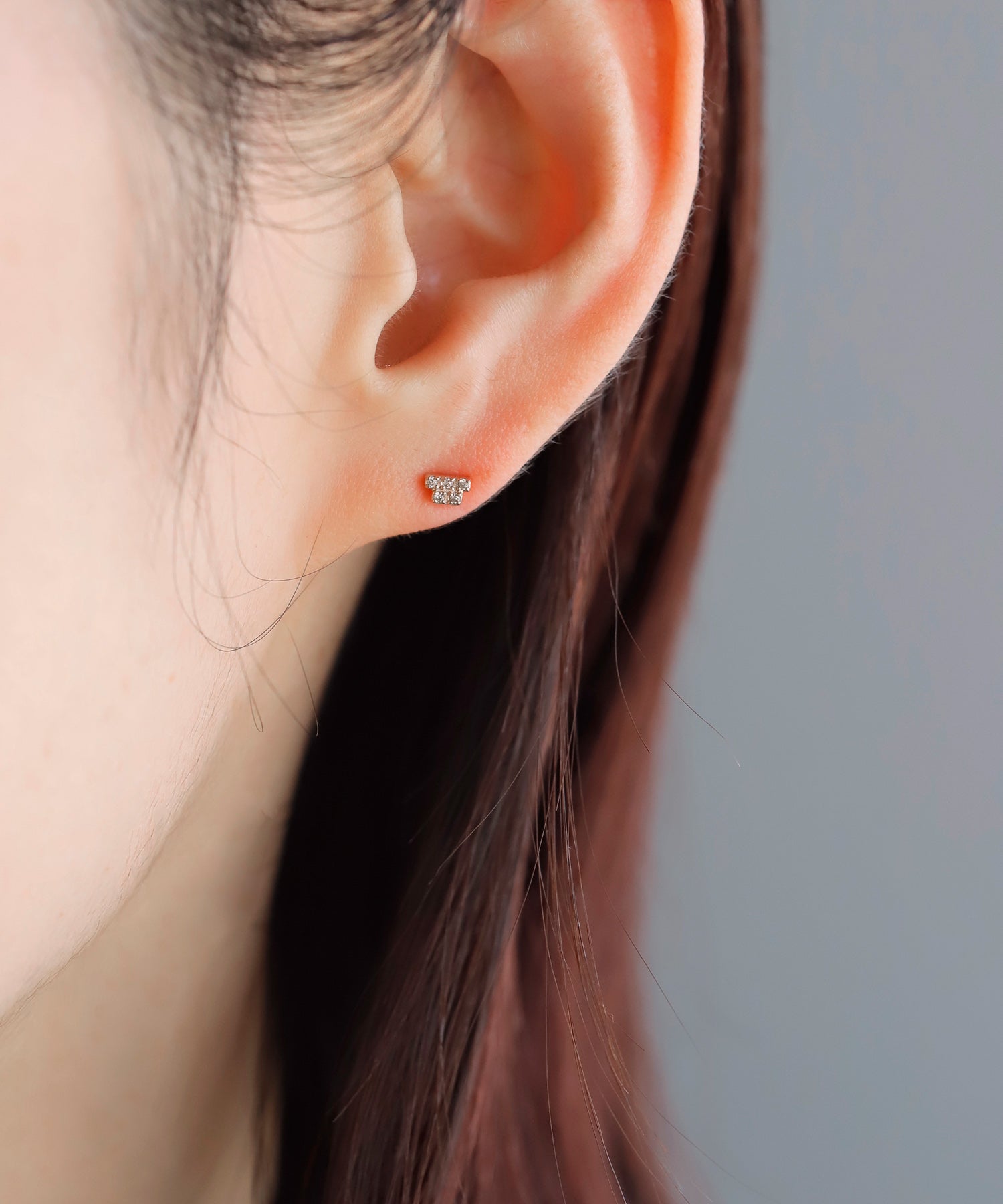 SIENAROSE】スタックダイヤピアス｜アネモネ・シエナロゼ・ミミサン