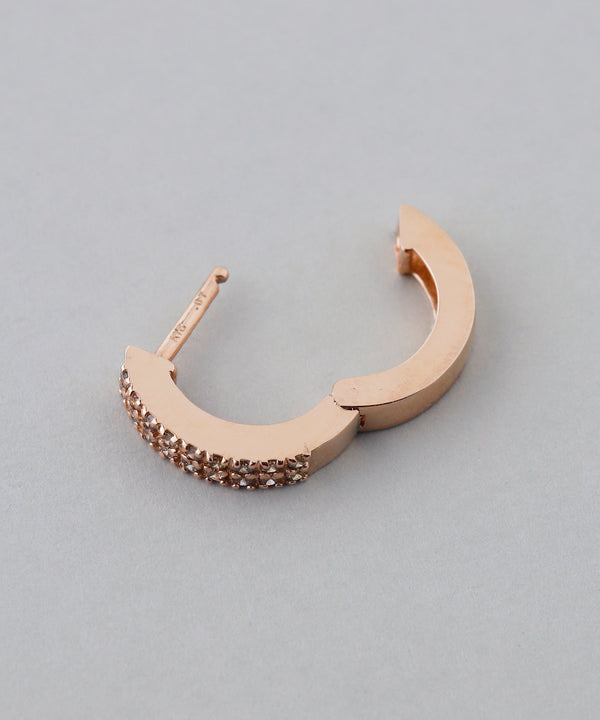 ROSETEN・パヴェダイヤスナップピアス