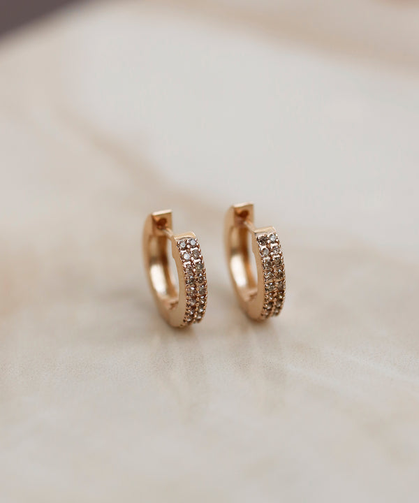 ROSETEN・パヴェダイヤスナップピアス