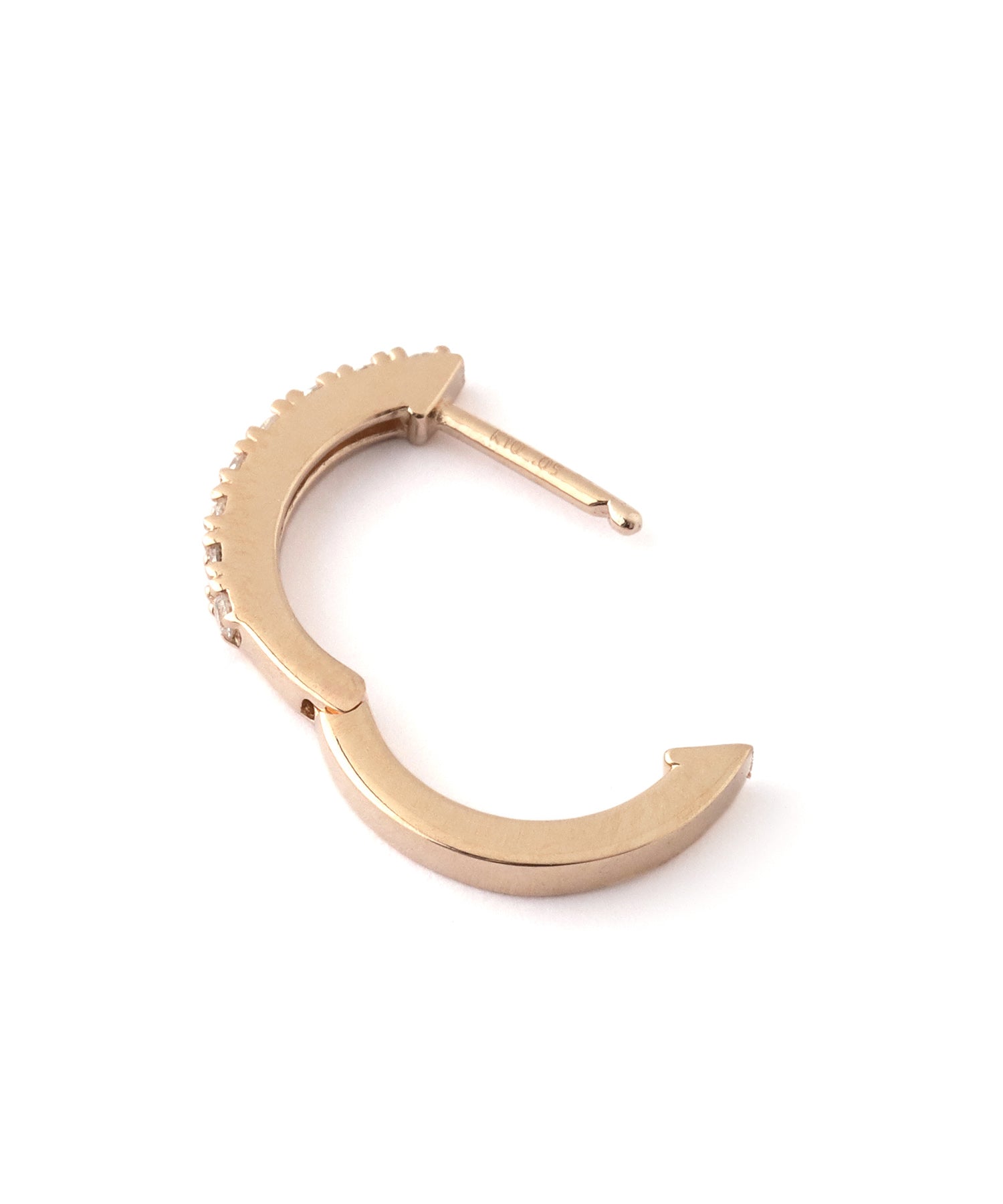 SIENA ROSE K18 フープピアス SIENA ROSE（シエナロゼ） ピアス パイプフープピアス「M」 レディース