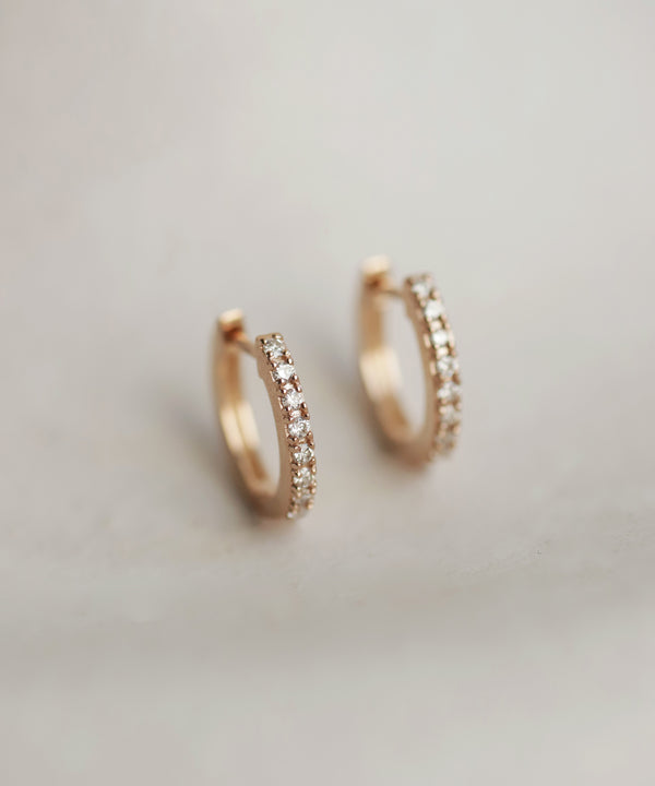 ROSETEN・ダイヤラインフープピアス