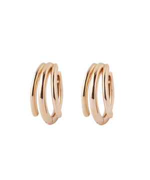 ROSETEN Triple Line Hoop Earrings