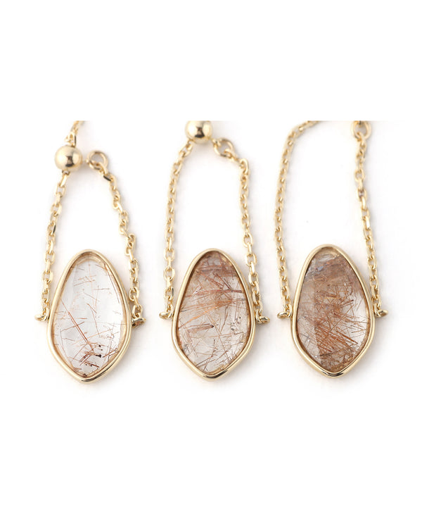 GEMSTONE・チェーンリング[ルチルクォーツ]