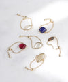 GEMSTONE・チェーンリング[シンセティックルビー]