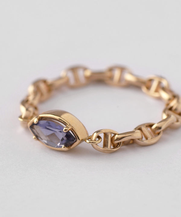 GEMSTONE・マーキスチェーンリング