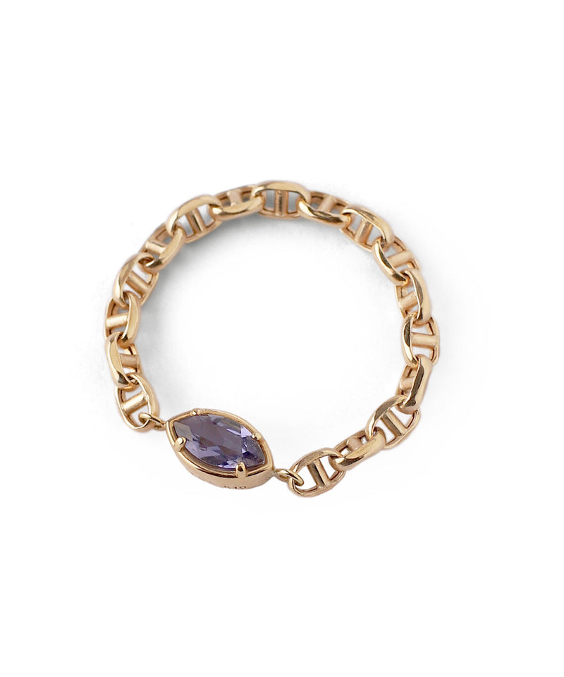 GEMSTONE・マーキスチェーンリング