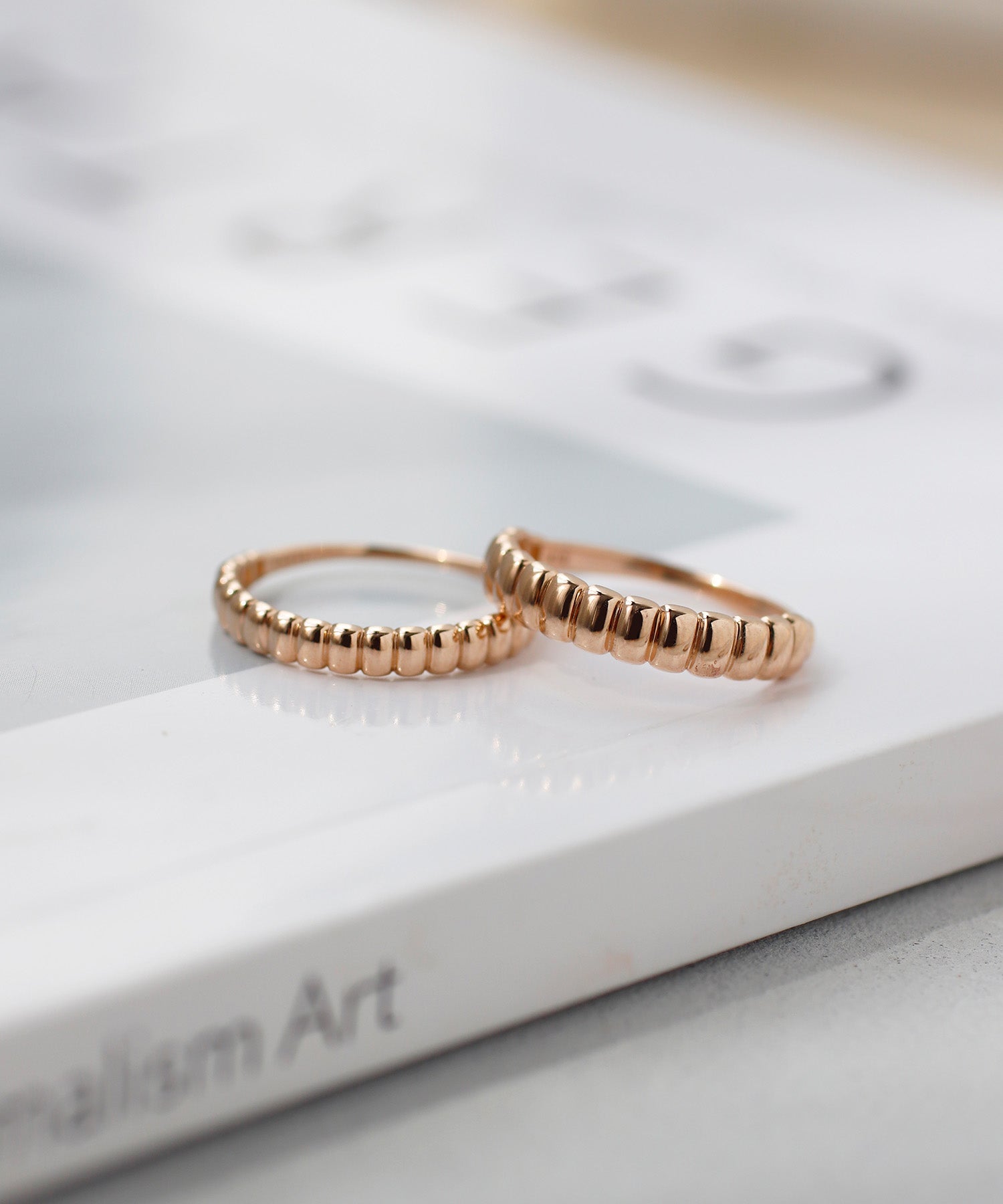 【専用】シエナロゼ　10kリング　7号 シエナロゼ（SIENA ROSE）リング 光の橋 7号 - メルカリ