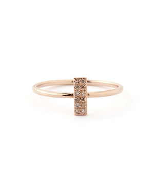 ROSETEN Short Pave Diamond Ring