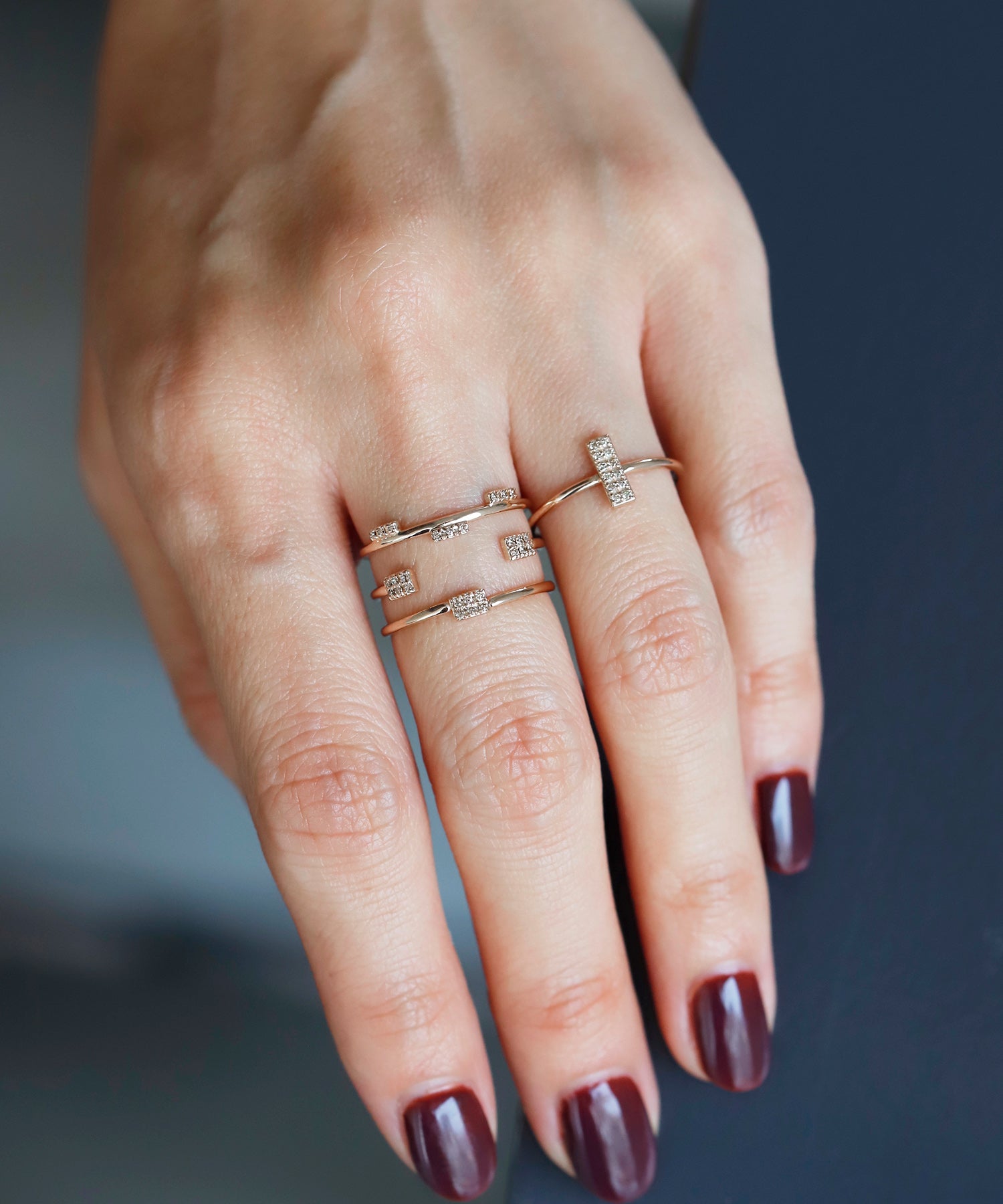 SIENAROSE】レイヤードダイヤリング｜SANPO ONLINE(サンポーオンライン)