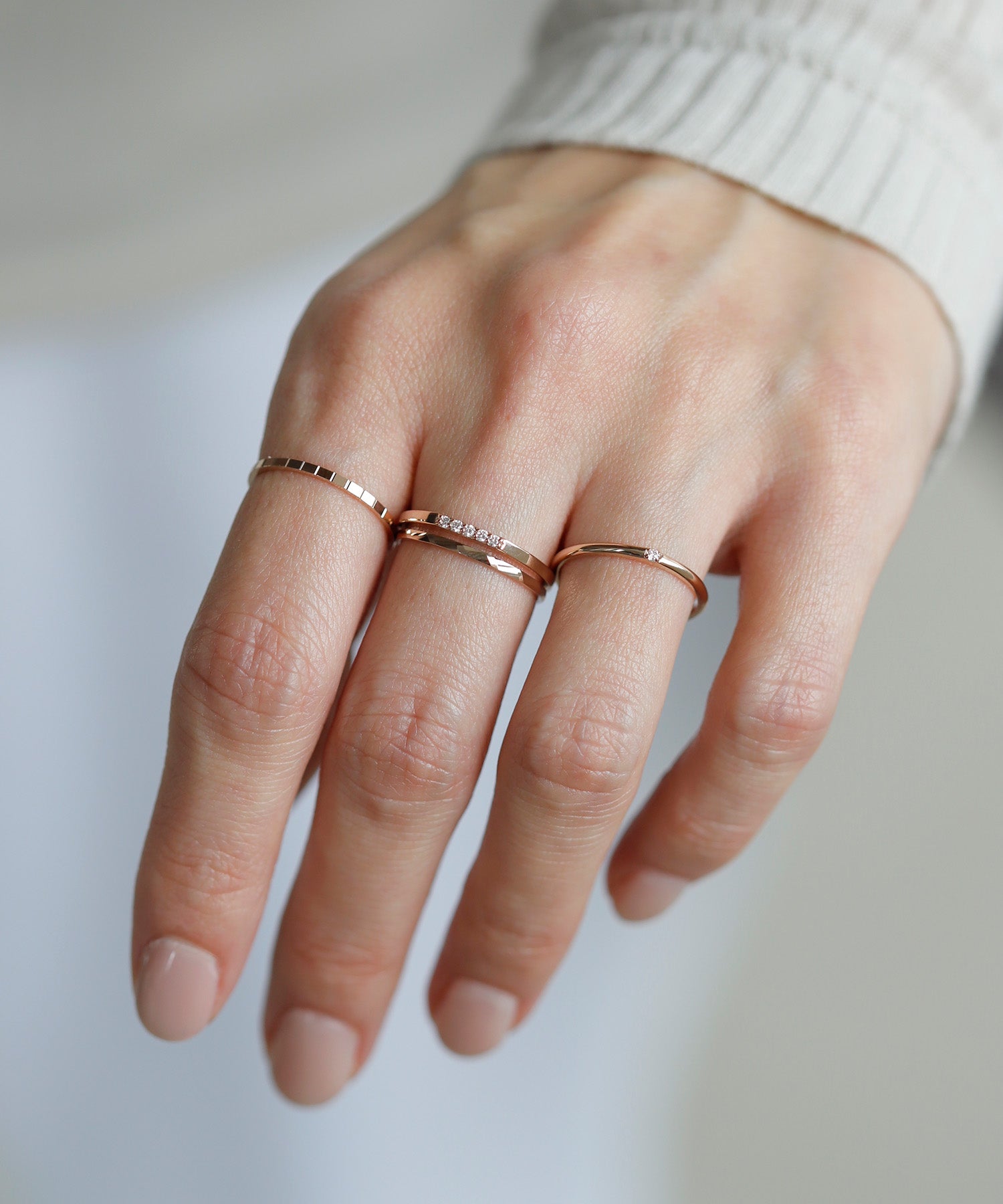 SIENAROSE】ROSETEN・Dラインダイヤ5粒リング｜SANPO ONLINE(サンポー