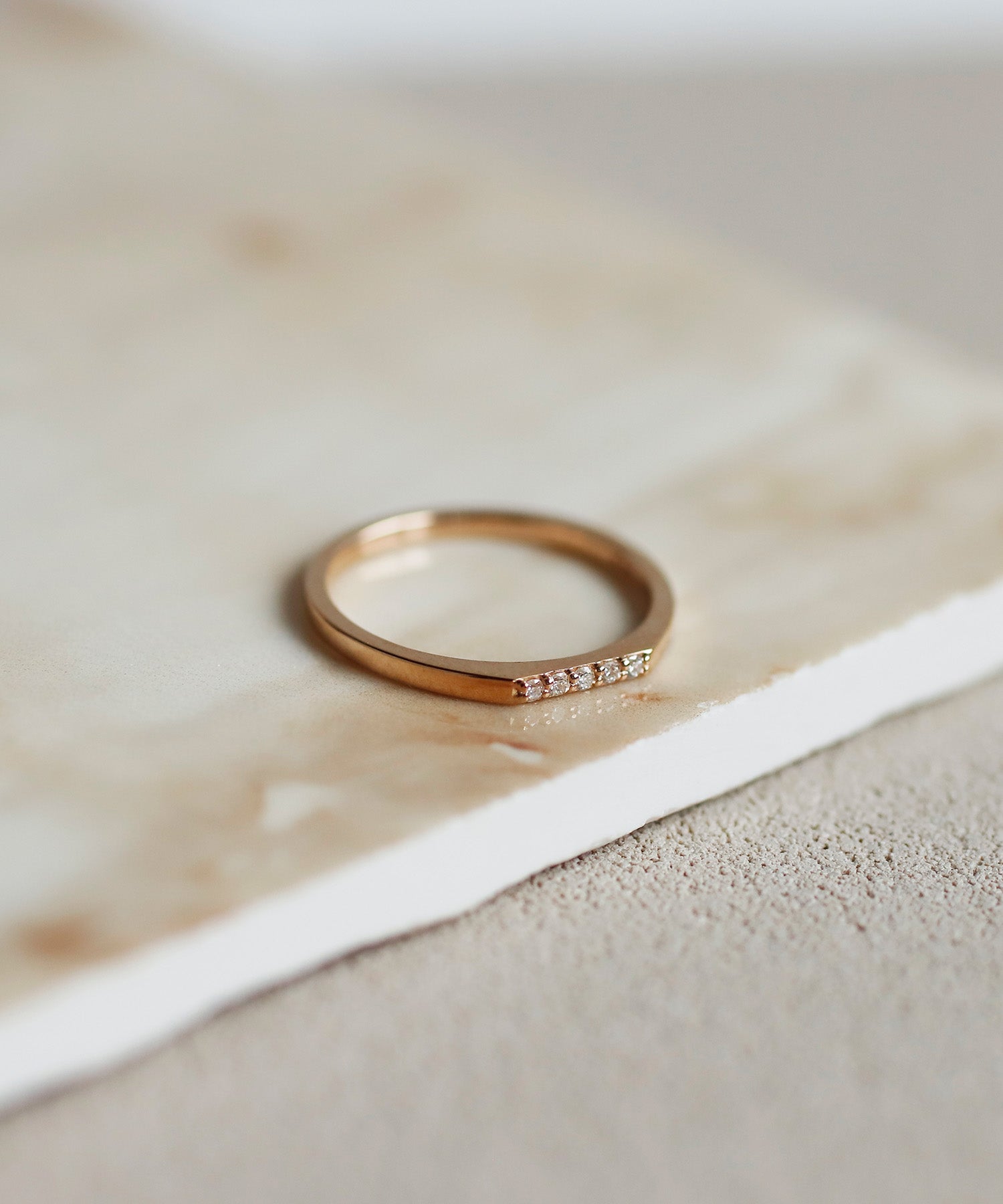 シエナロゼ　K10 ダイヤモンド5粒　#11 SIENAROSE】ROSETEN・Dラインダイヤ5粒リング｜SANPO ONLINE(サンポー