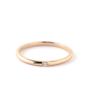 ROSETEN・プラムダイヤ1粒リング