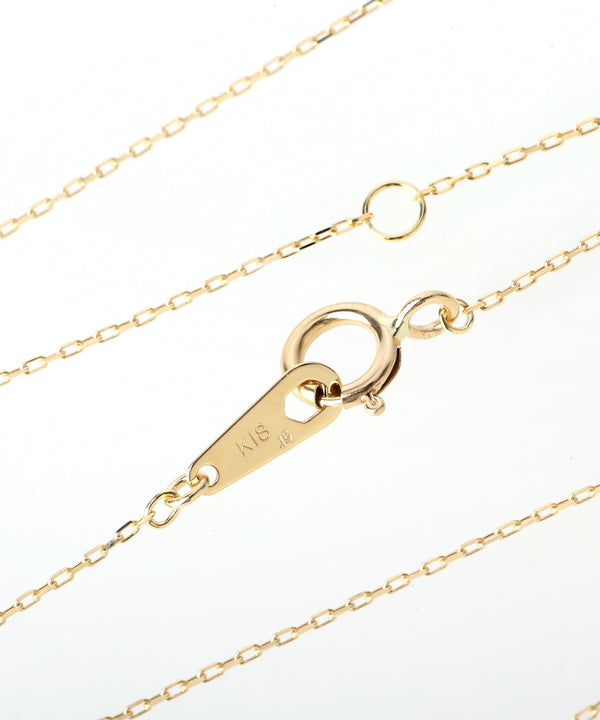 一粒ダイヤモンドの18金ネックレス[0.1ct]