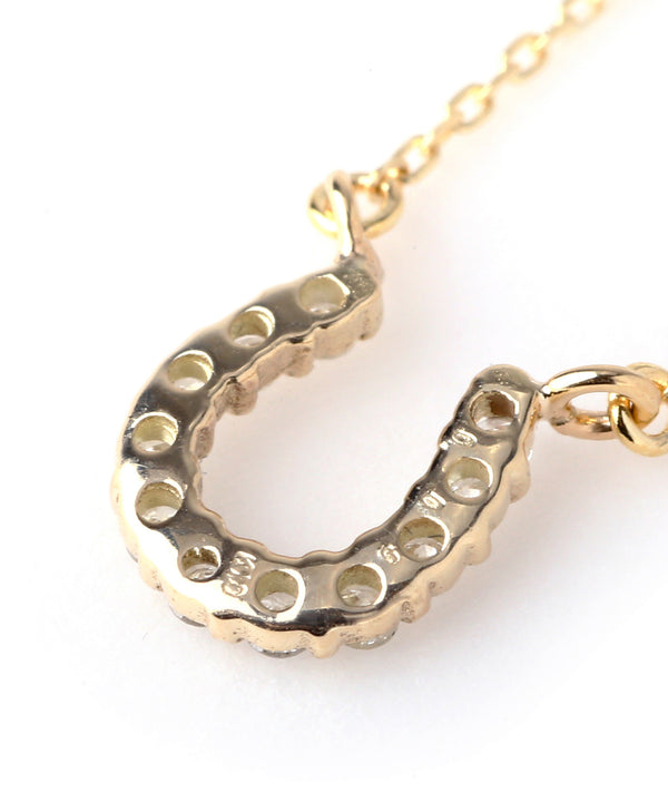 11-diamond horseshoe necklace