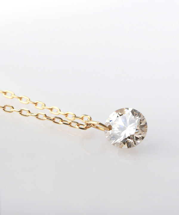 Nudie Diamond・1粒ネックレス[0.2ct]