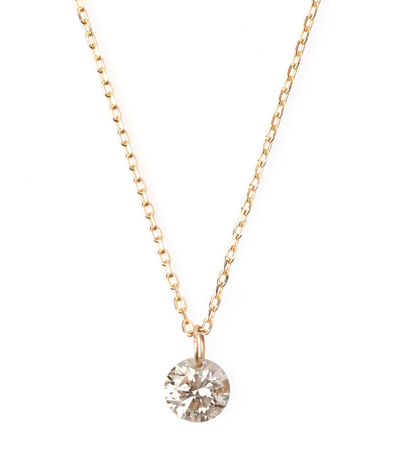 Nudie Diamond・1粒ネックレス[0.2ct]