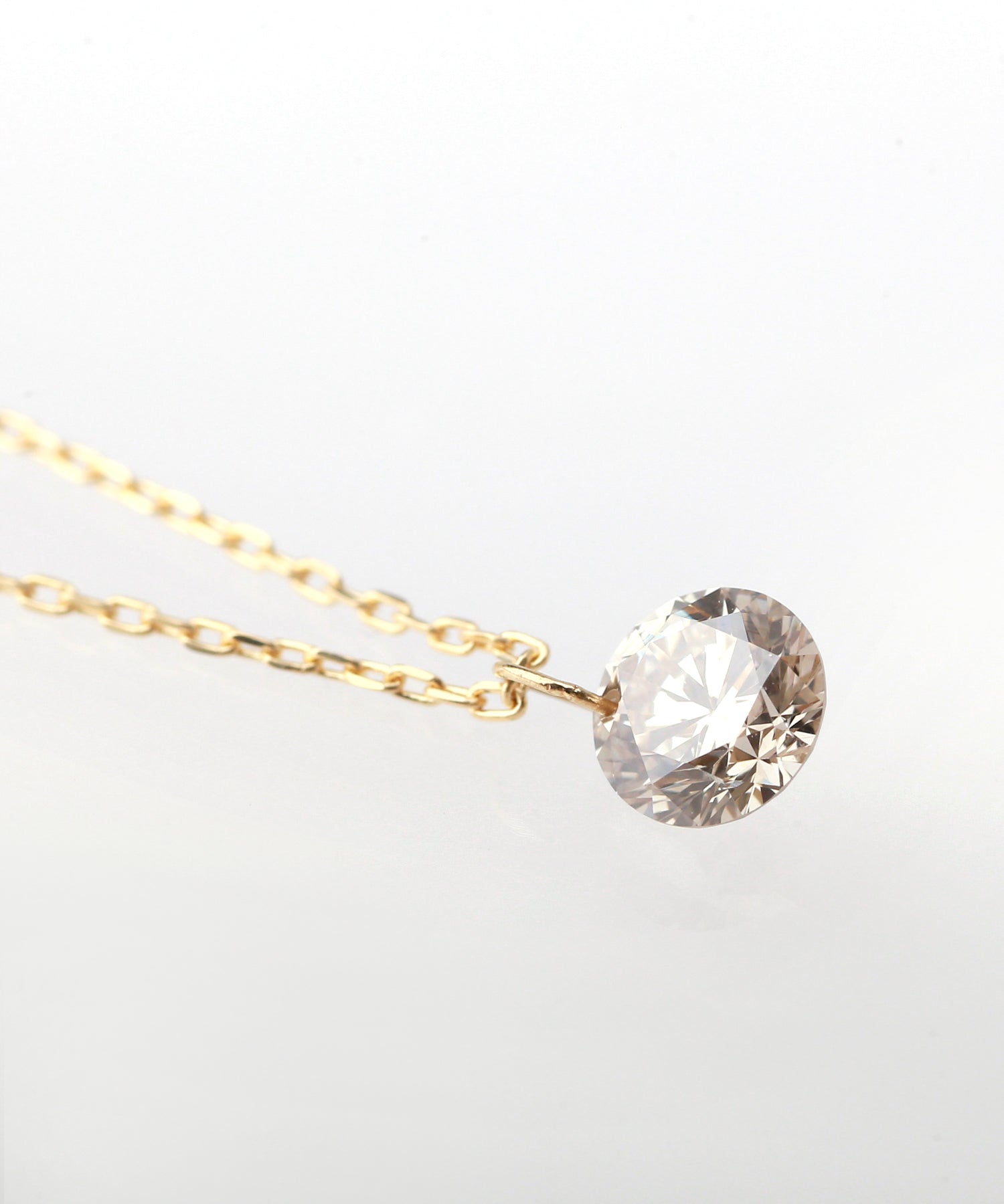 SIENA ROSE】Nudie Diamond・1粒ネックレス[0.3ct]｜SANPO ONLINE