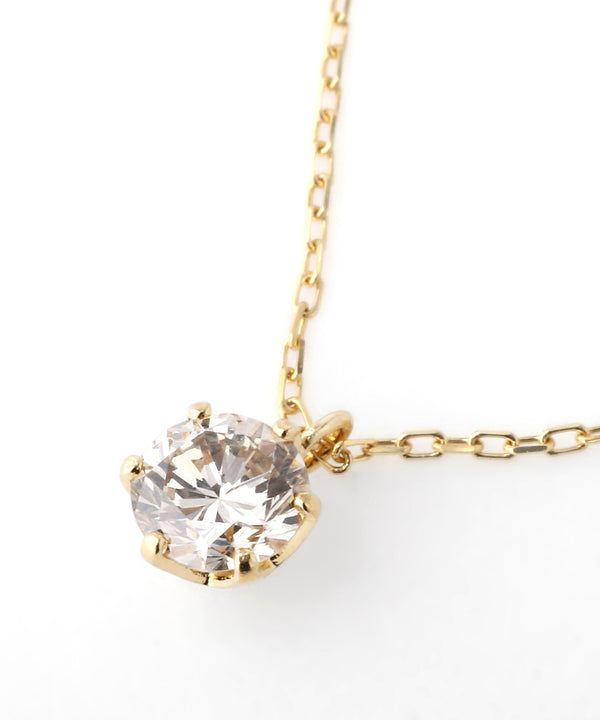 大粒ダイヤモンドのネックレス[0.2ct]