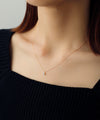 大粒ダイヤモンドのネックレス[0.2ct]