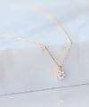 大粒ダイヤモンドのネックレス[0.2ct]