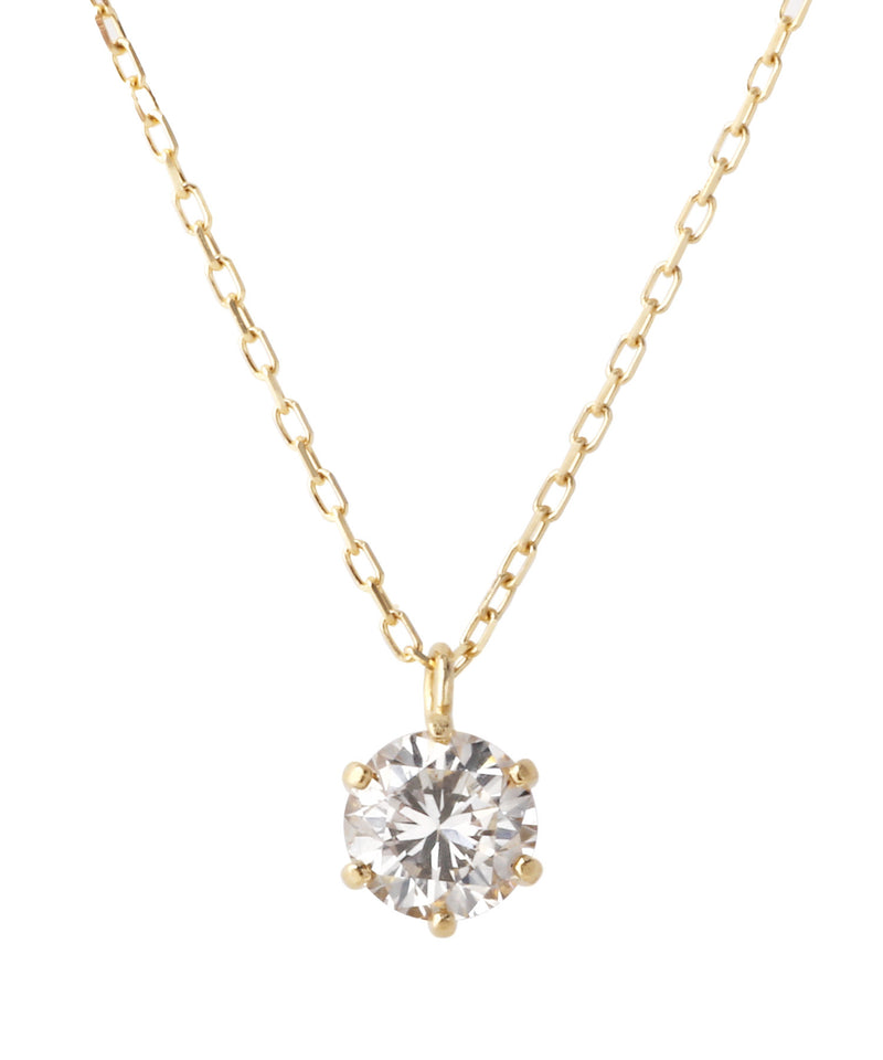大粒ダイヤモンドのネックレス[0.2ct]