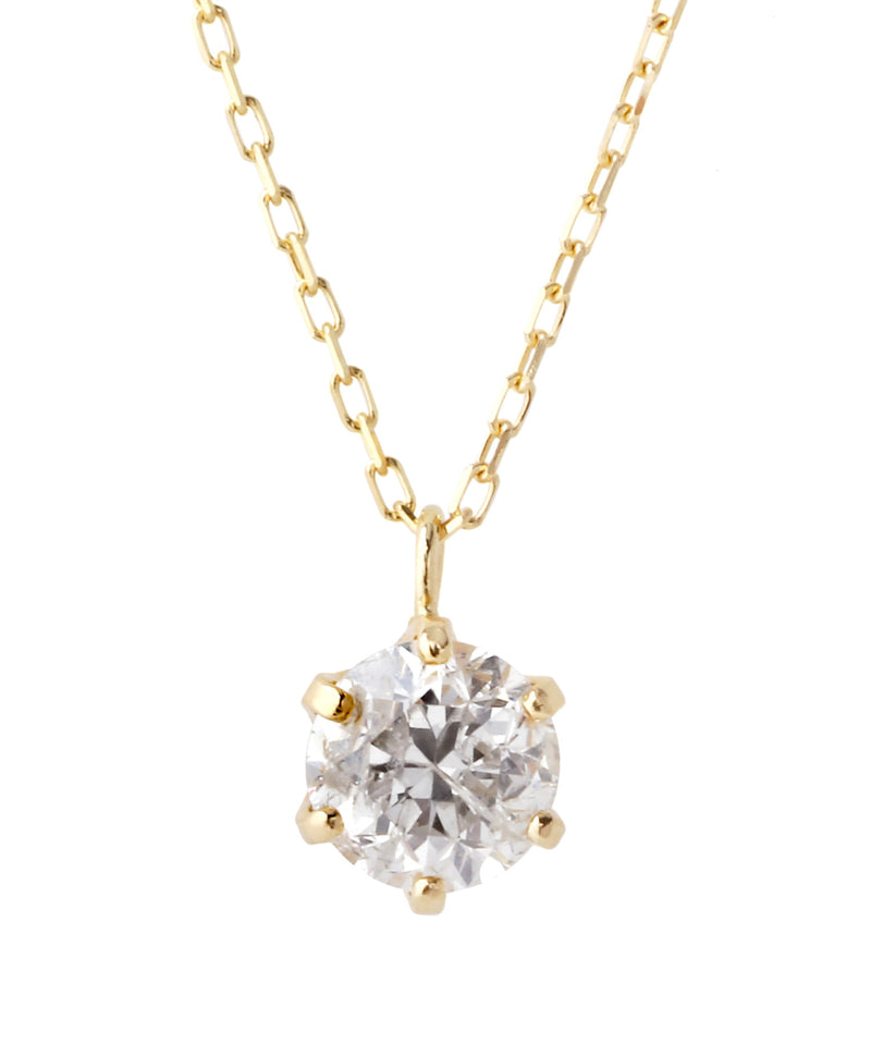 大粒ダイヤモンドのネックレス[0.3ct]
