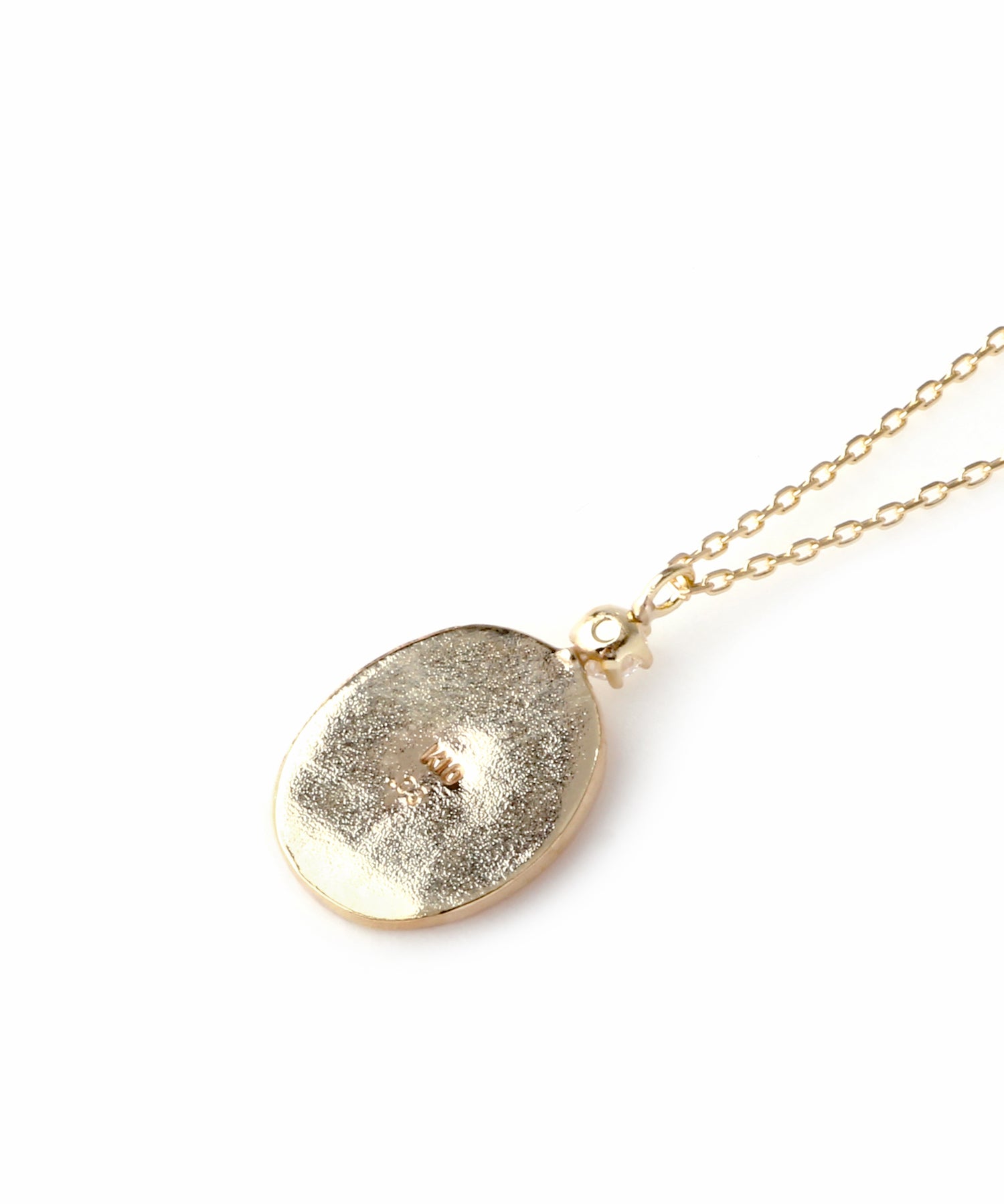 【極美品☆】シエナロゼ 一粒ダイヤを添えたマリアのメダイネックレス ゴールド SIENA ROSE】一粒ダイヤを添えたマリアのメダイネックレス｜SANPO