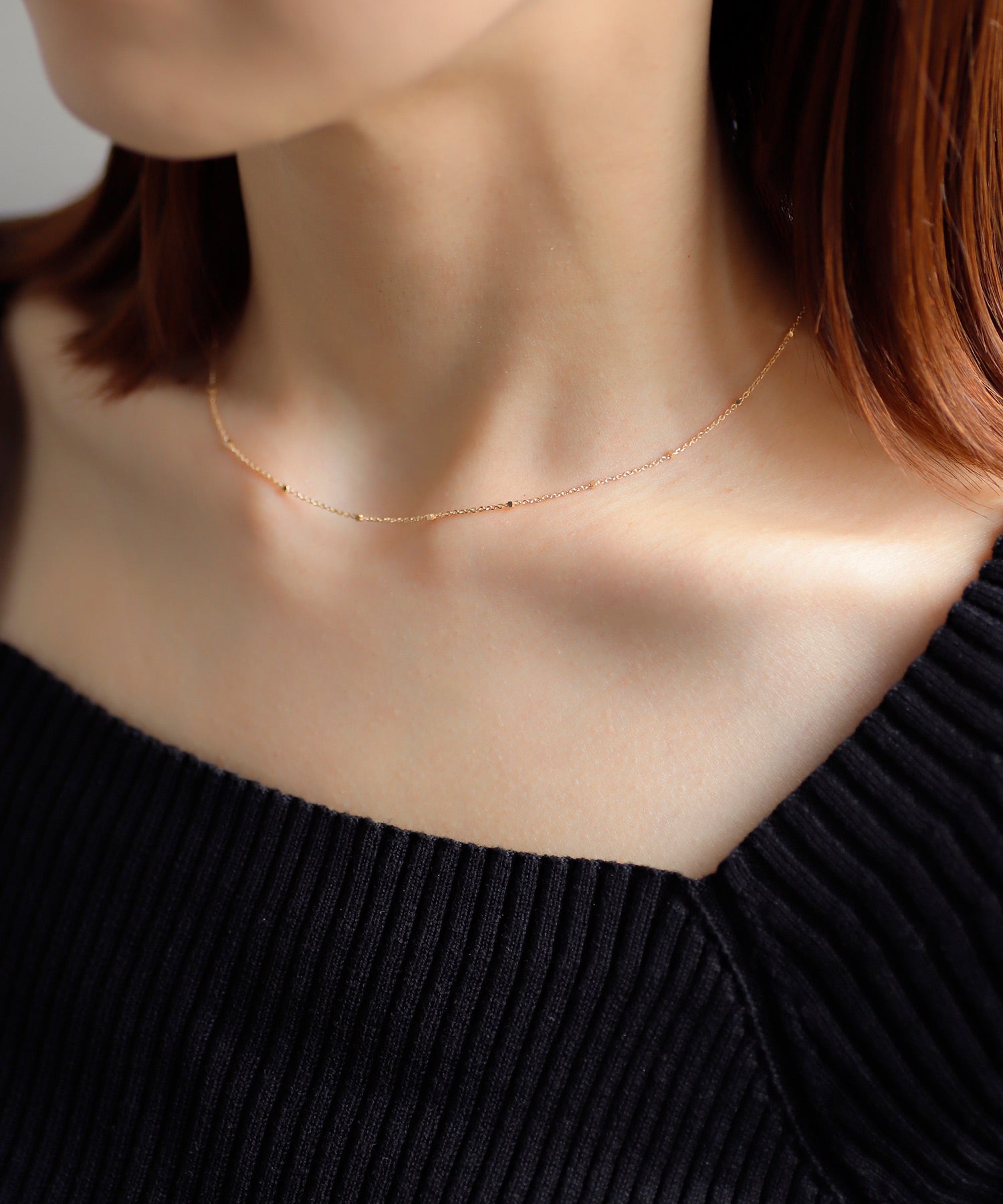 SIENA ROSE】チェーンネックレス[グリッター：37cm]｜SANPO