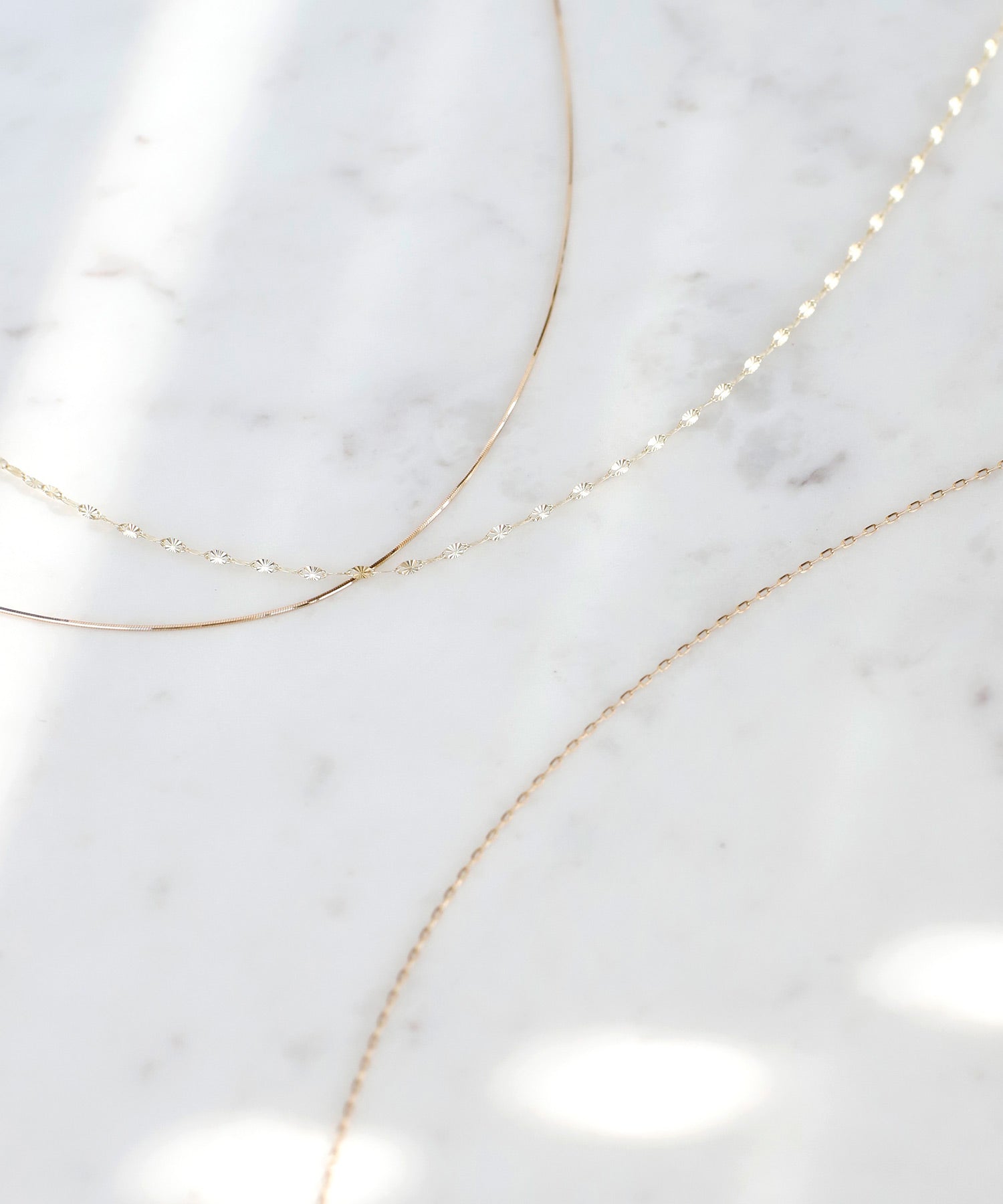 SIENA ROSE】チェーンネックレス[コンパクトチェーン][K18]｜SANPO