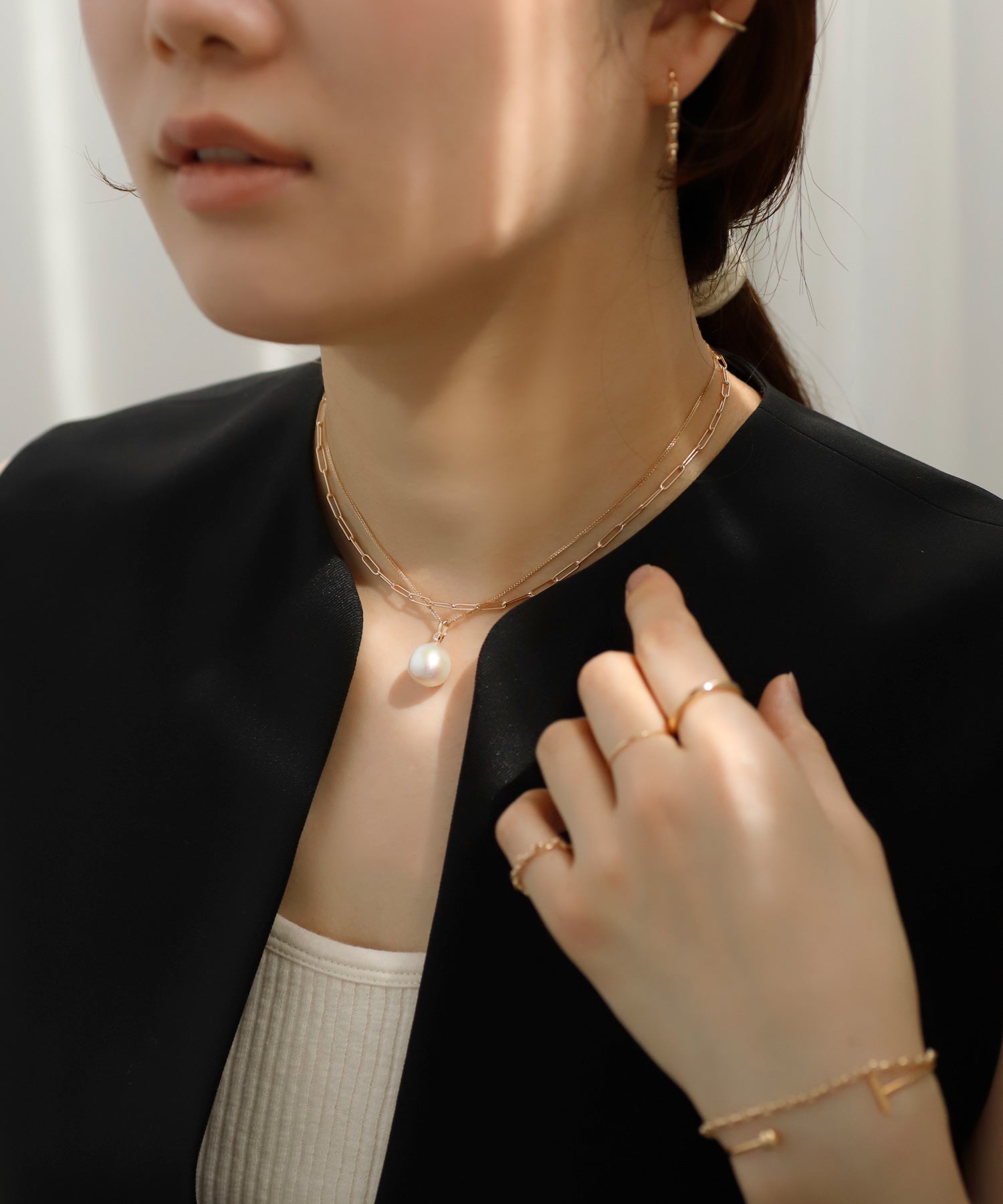 SIENA ROSE】チェーンネックレス[スクエアチェーン]｜SANPO ONLINE