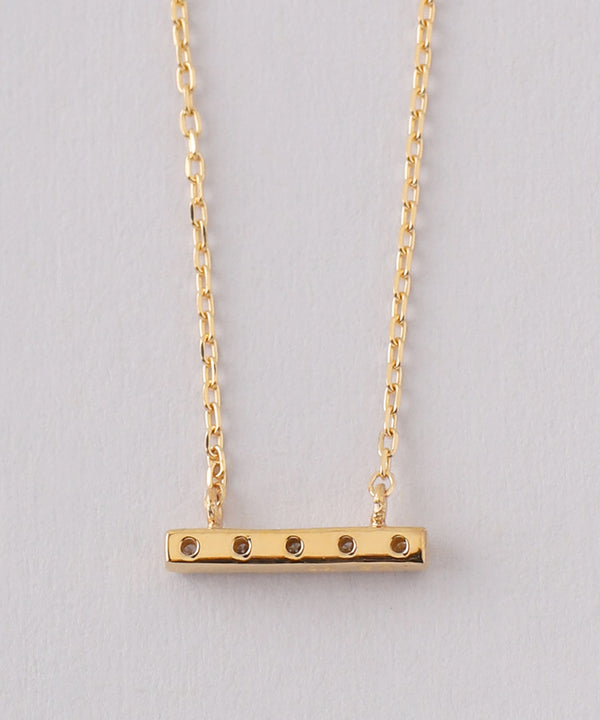 petit Hanging Diamond Bar Necklace