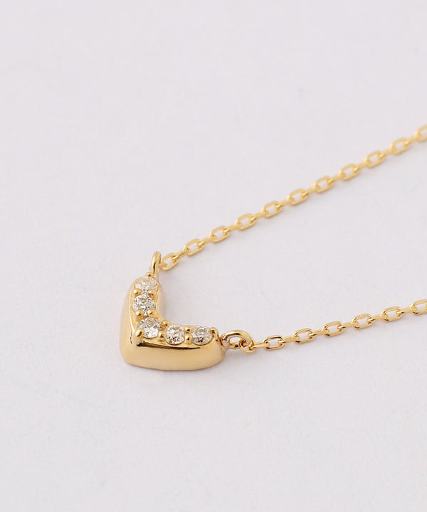 petit・ハートダイヤネックレス