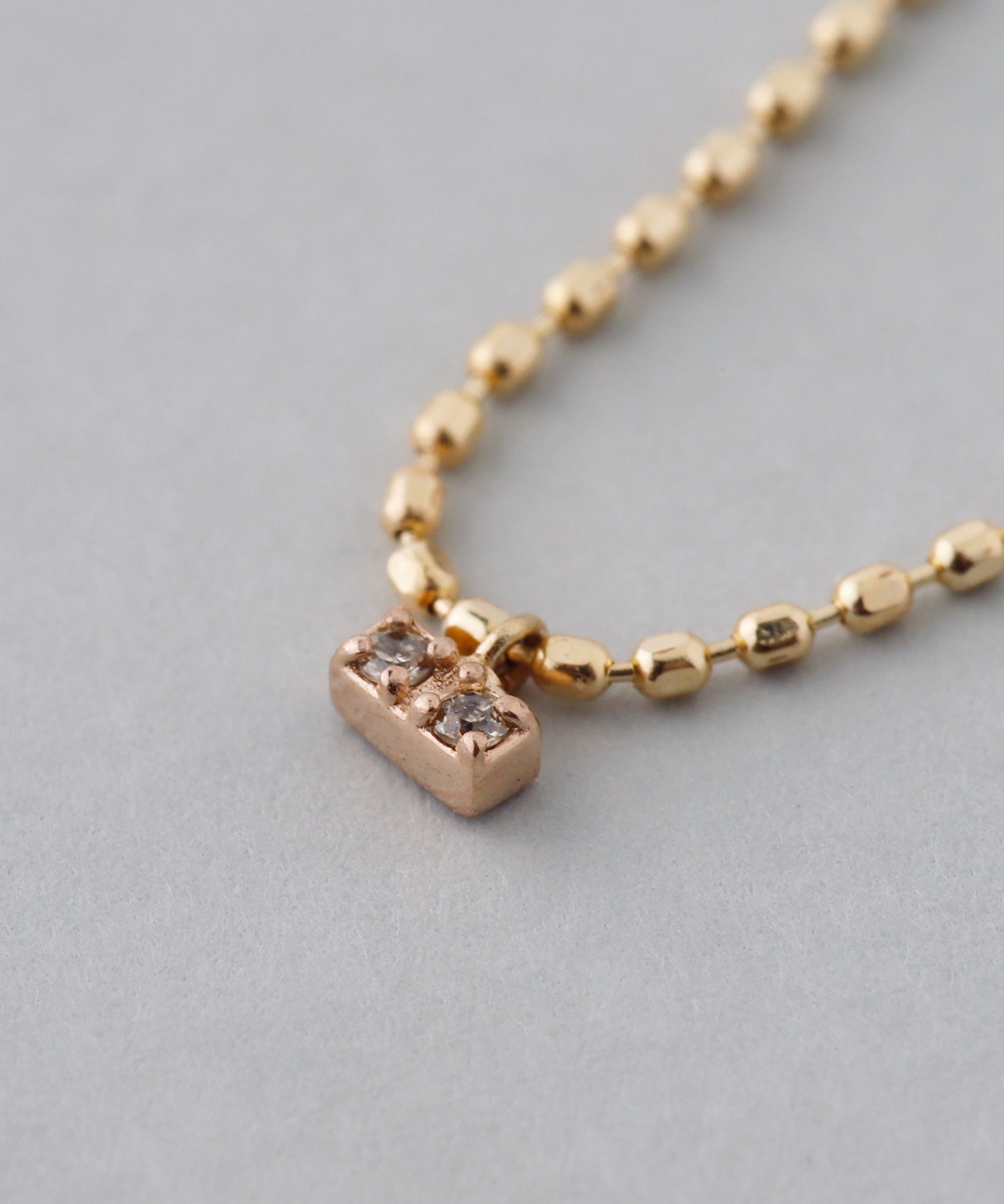 SIENAROSE】ステーションダイヤネックレス｜アネモネ・シエナロゼ