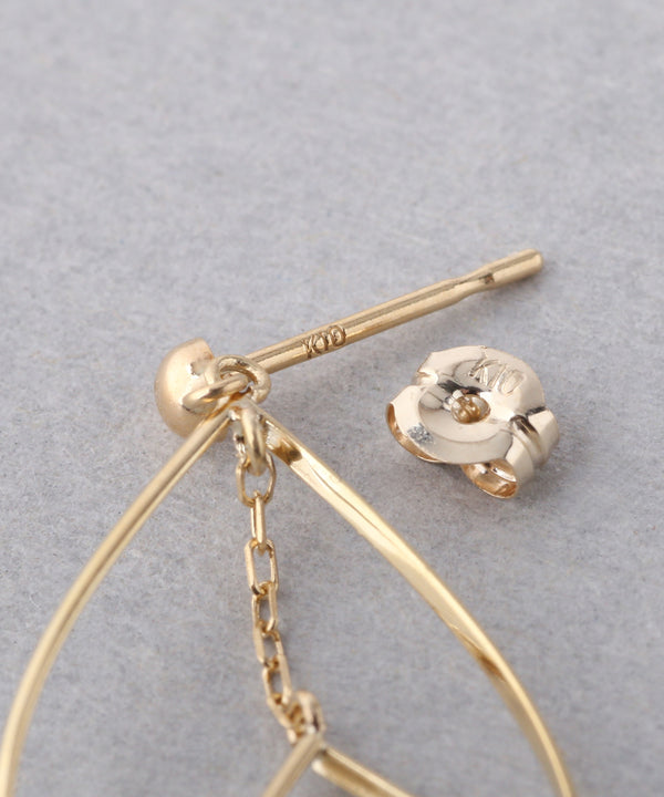 連なりドロップピアス