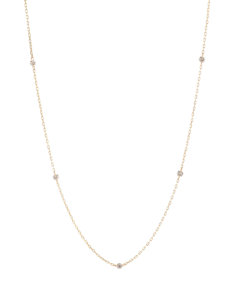 Nudie Diamond・5粒ネックレス[クリア]
